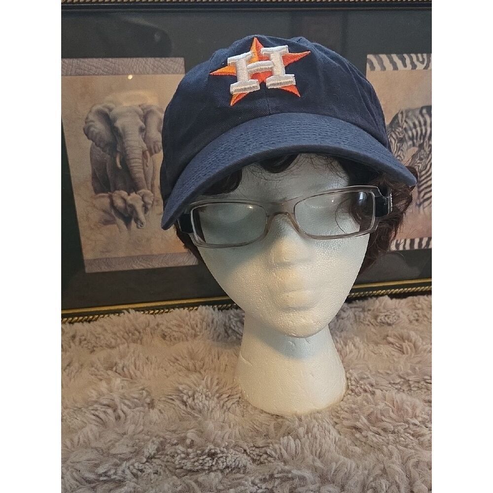 47 Brand Kids Navy Cap with Orange & White Star H Logo